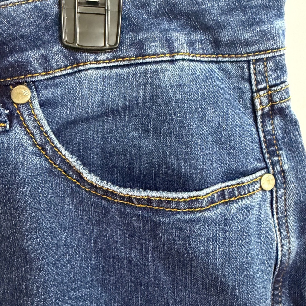 Judy Blue Womens Flare Jeans 18W Dark Wash Raw Hem Boho Y2K - Picture 4 of 13